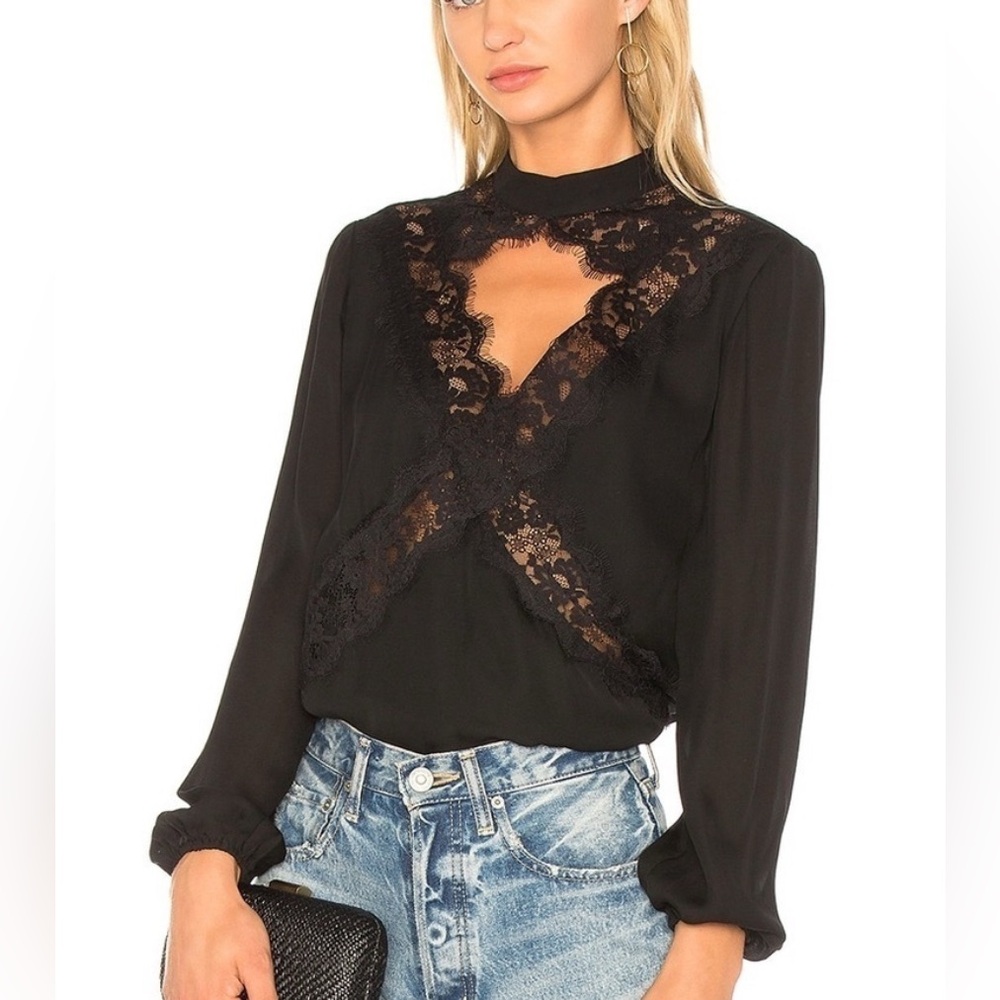 Cami NYC Lace long sleeve Skyler blouse